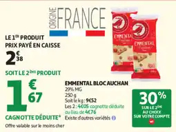Auchan EMMENTAL BLOC AUCHAN offre