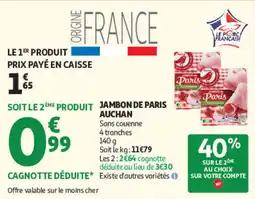 Auchan Jambon de Paris offre