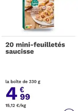 Picard Apéro mini-feuilletés saucisse offre
