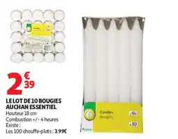 Auchan Auchan Essentiel Bougies offre