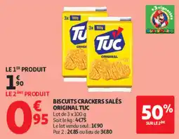 Auchan TUC Biscuits crackers salés offre