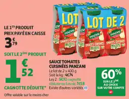 Auchan PANZANI Sauce tomates cuisinées offre
