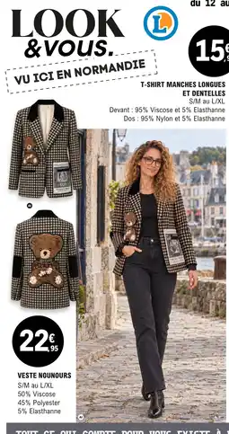 E.Leclerc LOOK & VOUS. VESTE NOUPOURS offre