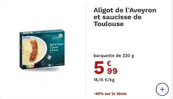 Picard Aligot de l'Aveyron et saucisse de Toulouse
