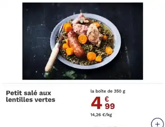 Petit salé aux lentilles vertes