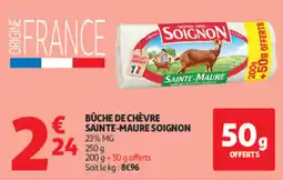 Auchan SOIGNON BÛCHE DE CHÈVRE offre