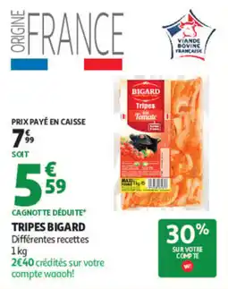 Auchan BIGARD Tripes offre