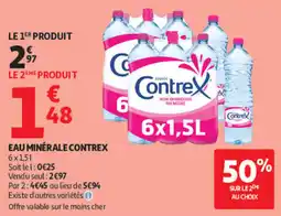 Auchan Contrex Eau minérale offre