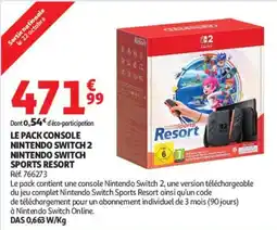 Auchan Nintendo Switch 2 Nintendo Switch Sports Resort offre