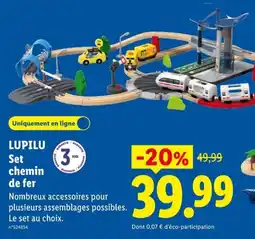 Lidl LUPILU Set chemin de fer offre