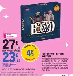 E.Leclerc Fort Boyard Édition Aventure offre