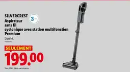 Lidl SILVERCREST Aspirateur sans fil cyclonique avec station multifonction Premium offre