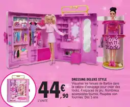 Jouet E.Leclerc Barbie Dressing Deluxe Style offre