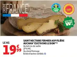 Auchan AUCHAN SAINT NECTAIRE FERMIER AOP FILIÈRE offre