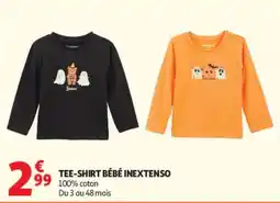 Auchan INEXTENSO TEE-SHIRT BÉBÉ offre