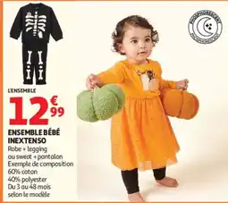 Auchan INEXTENSO ENSEMBLE BÉBÉ offre