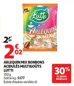 Auchan LUTTI ARLEQUIN MIX BONBONS offre