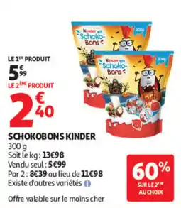Auchan Kinder Schoko-Bons offre
