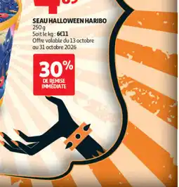 Auchan HARIBO SEAU HALLOWEEN offre