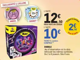 Jouet E.Leclerc Dobble KPOP Demon Hunters offre