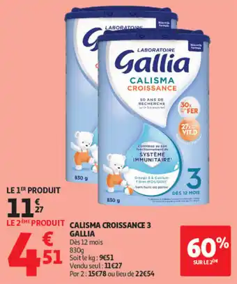 Gallia Calisma Croissance 3