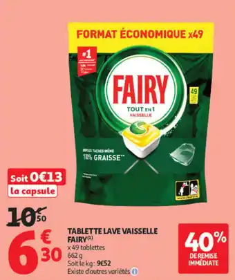 FAIRY TABLETTE LAVE VAISSELLE