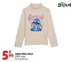 Auchan Stitch SOUS-PULL FILLE offre