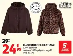 Auchan INEXTENSO Blouson femme offre