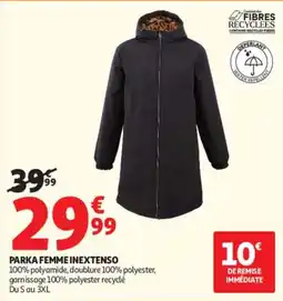 Auchan INEXTENSO PARKA FEMME offre