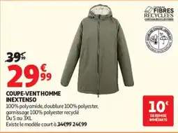 Auchan INEXTENSO COUPE-VENT HOMME offre