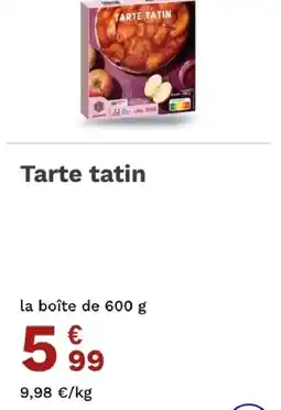 Picard Ploard Tarte tatin offre