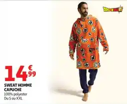 Auchan DRAGON BALL SWEAT HOMME CAPUCHE offre