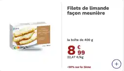 Picard Picard Filets de limande façon meunière offre
