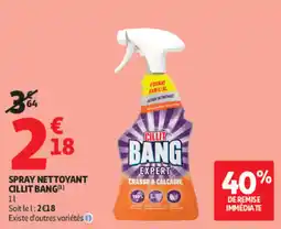 Auchan CILLIT BANG SPRAY NETTOYANT offre