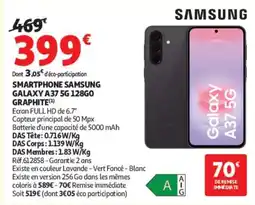 Auchan SAMSUNG SMARTPHONE GALAXY A37 5G 128GO offre