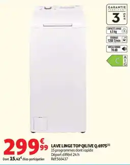 Auchan QILIVE LAVE LINGE TOP offre