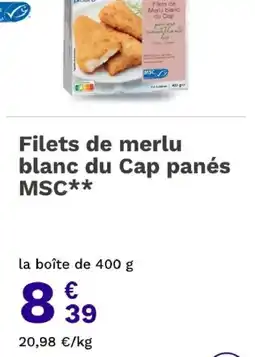Picard Picard Filets de merlu blanc du Cap panés offre