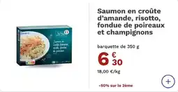 Picard Picoard Saumon en croûte d'amande offre
