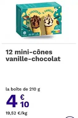 Picard PLOAED mini-cônes vanille-chocolat offre