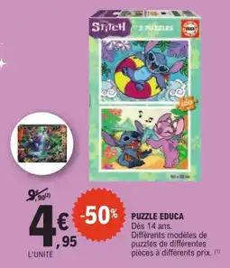 Jouet E.Leclerc EDUCA Puzzle offre