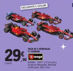 Jouet E.Leclerc Burago F1 Ferrari offre