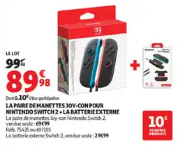 Auchan Nintendo Switch 2 Joy-Con offre