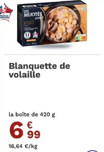 Picard Blanquette de volaille