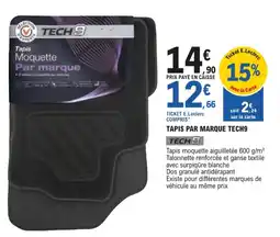 E.Leclerc L'Auto TECH9 Tapis moquette offre
