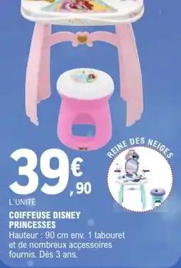 Jouet E.Leclerc Coiffeuse disney princesses offre