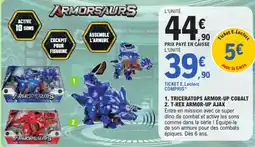 E.Leclerc ARMORSaurs TRICERATOPS ARMOR-UP COBALT offre