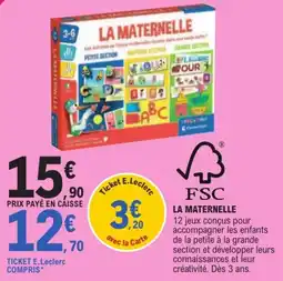 E.Leclerc Clementoni LA MATERNELLE offre