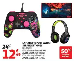 Auchan HELLFIRE CLUB LA MANETTE POUR SWITCH STRANGER THINGS offre