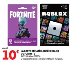 Auchan ROBLOX offre
