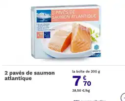 Picard 2 pavés de saumon atlantique offre